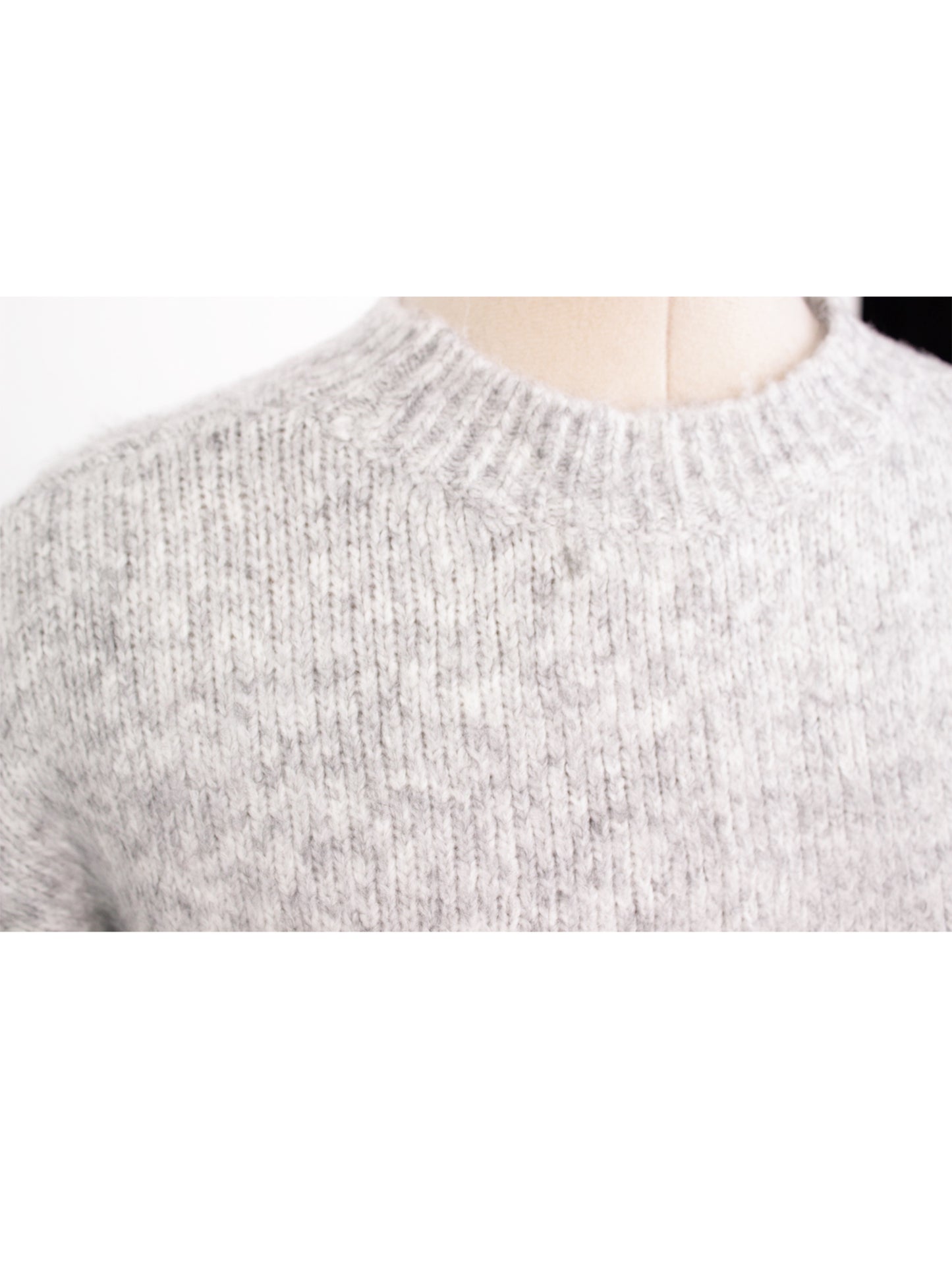 Sweater tejido ajustado manga larga básico | Talla XS