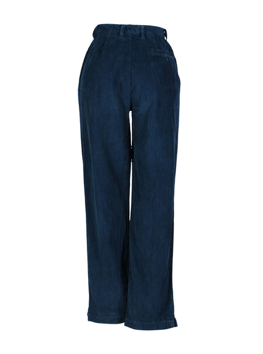 Pantalón tiro alto pana recto | Talla S