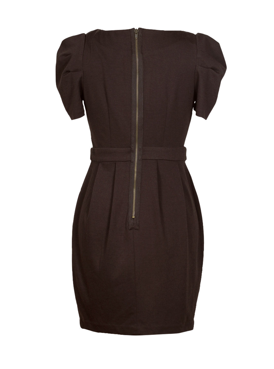 Vestido Corto Manga Abullonada | Talla M