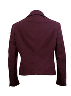 Chaqueta Burdeo Estructurada de Dos Botones | Talla 46