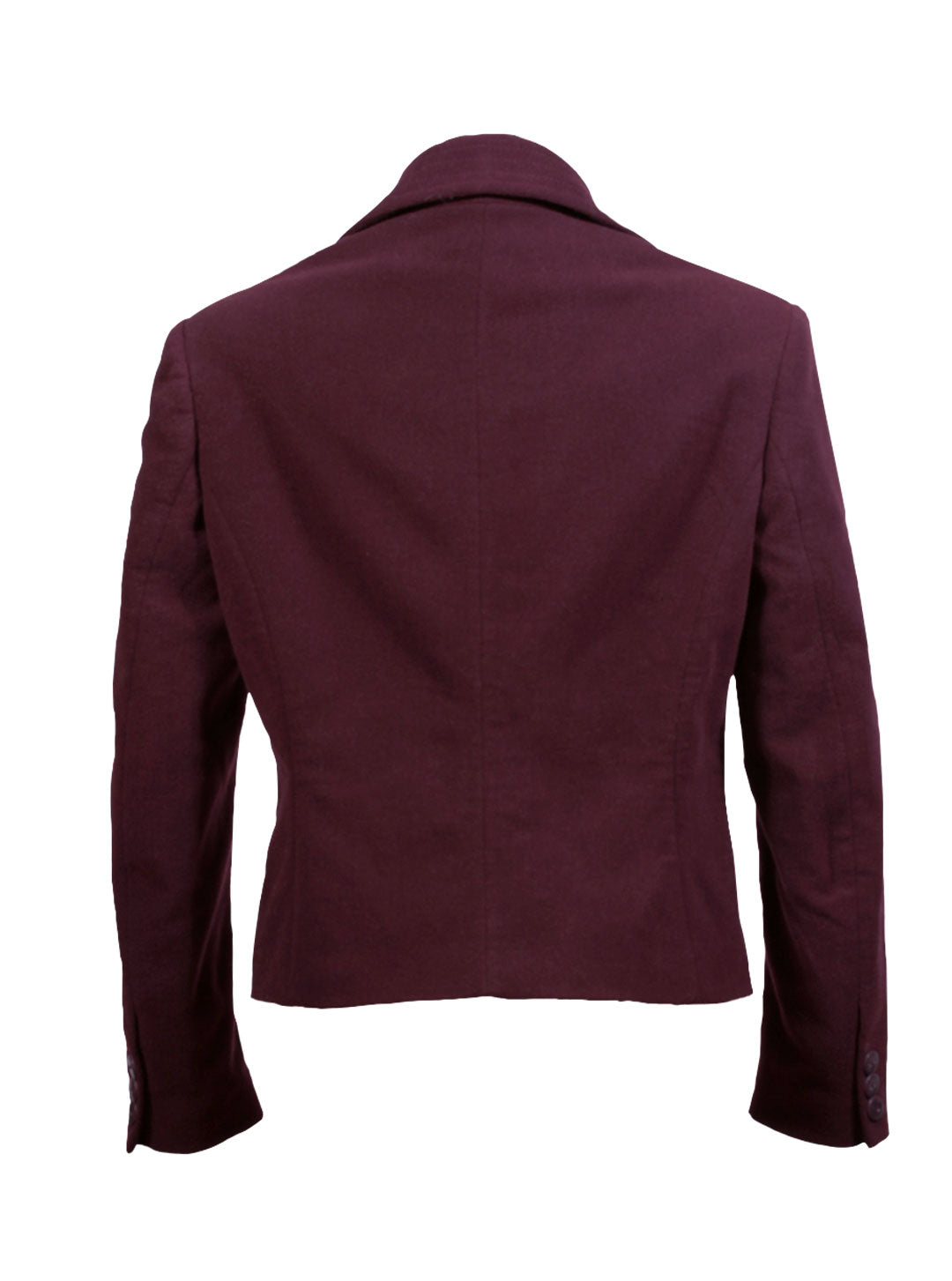 Chaqueta Burdeo Estructurada de Dos Botones | Talla 46