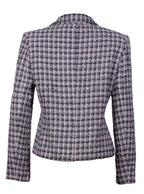 Blazer mujer elegante con patrón estructurado formal | Talla 46