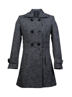 Abrigo gris espiga | Talla M