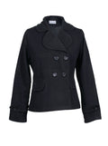 Montgomery mujer corto abrigo invierno clásico | Talla L