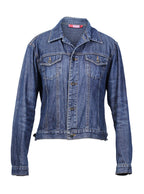 Chaqueta mujer mezclilla clásica casual diaria | Talla L
