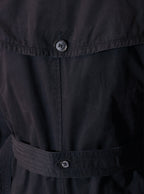 Trench coat negro con cinturón y forro desmontable | Talla S