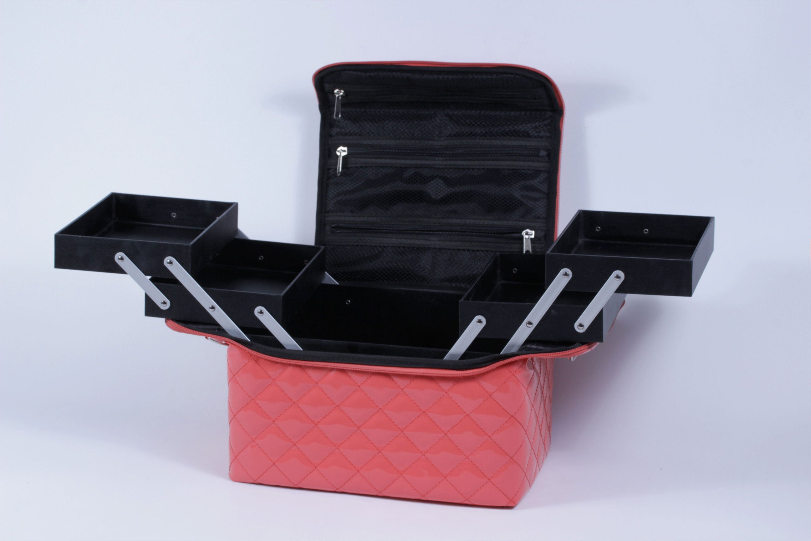 Maleta de maquillaje The Republic of Beauty color coral
