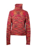 Chaleco tejido grueso cuello alto multicolor | Talla M