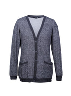Cardigan jaspeado bolsillos frontales | Talla M