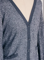 Cardigan jaspeado bolsillos frontales | Talla M