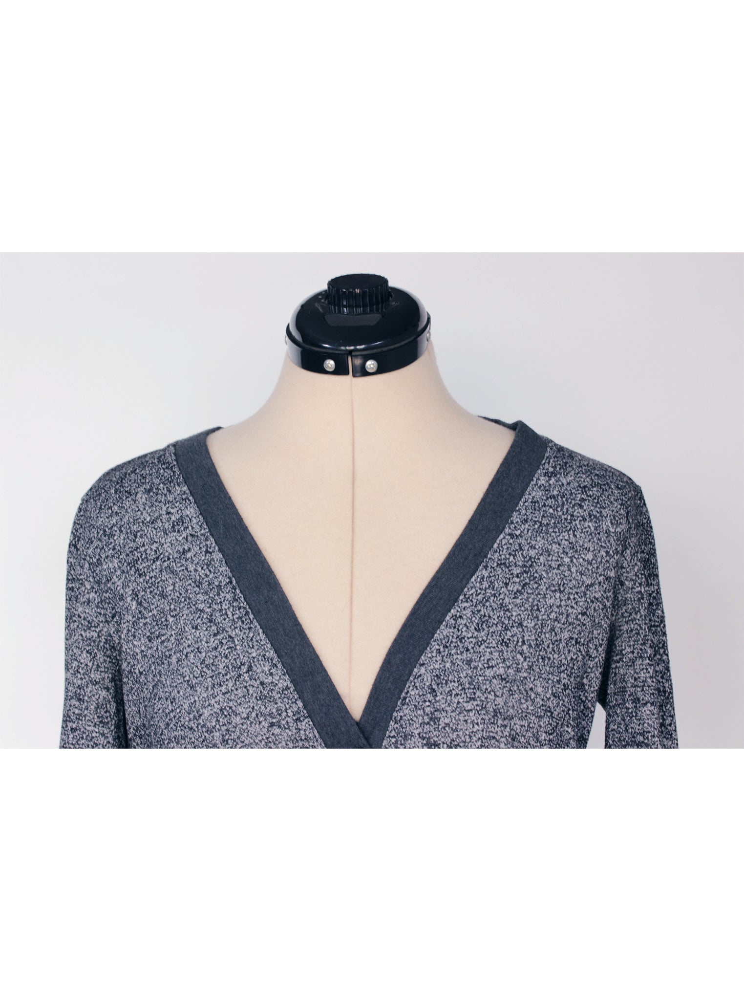 Cardigan jaspeado bolsillos frontales | Talla M