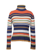 Sweater Rayado Cuello Alto | Talla XL