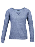 Sweater liviano azul textura suave  | Talla L