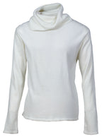 Suéter blanco cuello bote caído | Talla L