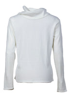 Suéter blanco cuello bote caído | Talla L