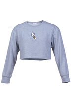 Polerón crop Snoopy bordado algodón | Talla S