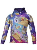 Polerón estampado gatos tacos galaxia | Talla XS