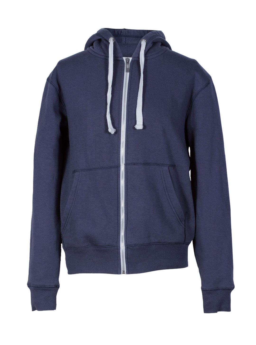 Polerón Azul Clásico Cierre Gorro | Talla S