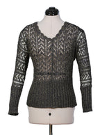 Tejido calado brillo sutil manga larga | Talla S