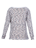 Sweater liviano jaspeado cuello redondo | Talla L