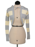 Cardigan corto con capucha y amarra frontal | Talla S