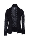 Cardigan calado abierto manga larga textura gruesa | Talla L