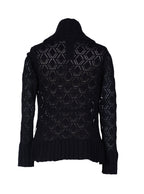 Cardigan calado abierto manga larga textura gruesa | Talla L