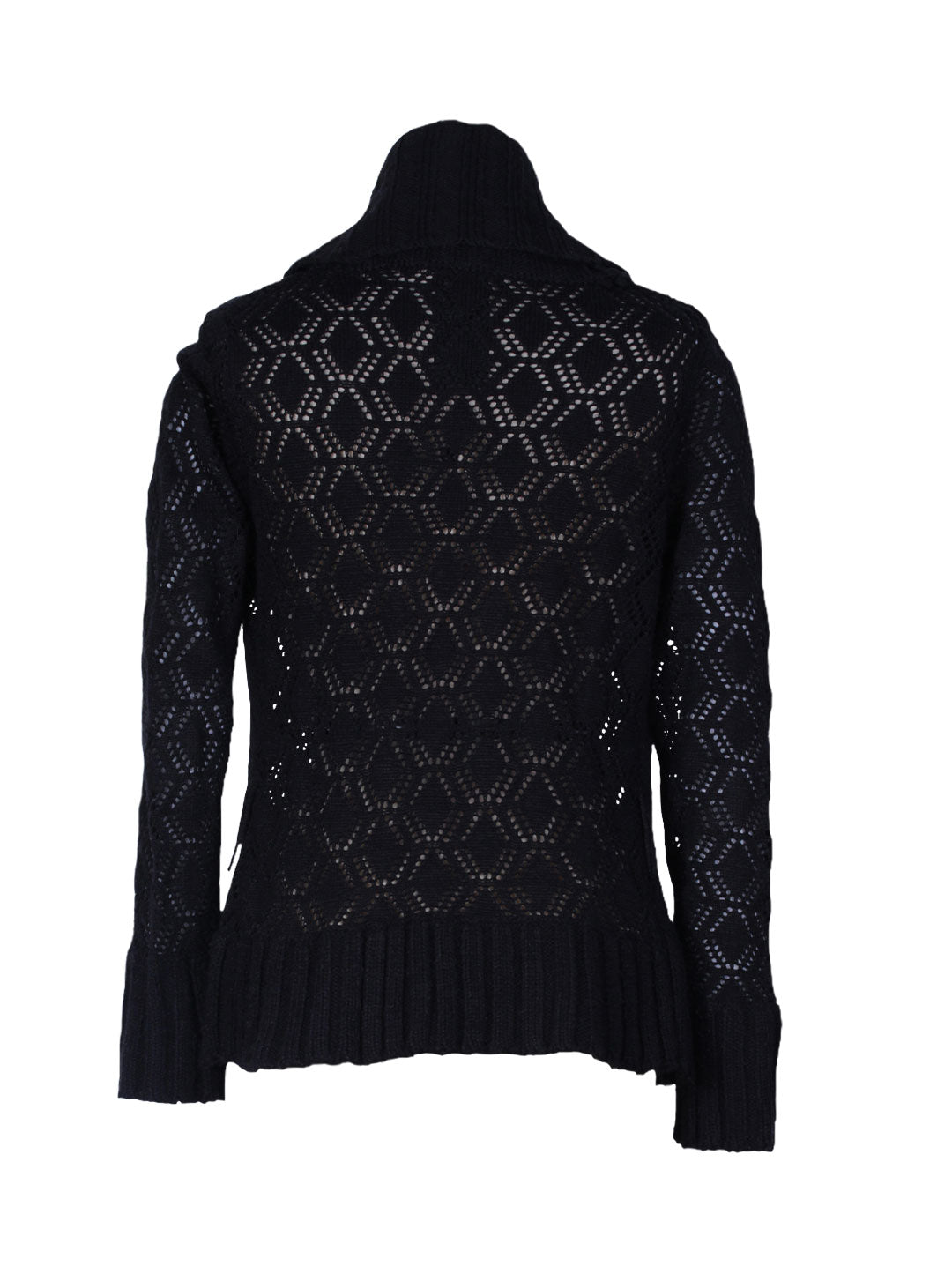 Cardigan calado abierto manga larga textura gruesa | Talla L