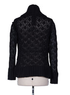 Cardigan calado abierto manga larga textura gruesa | Talla L