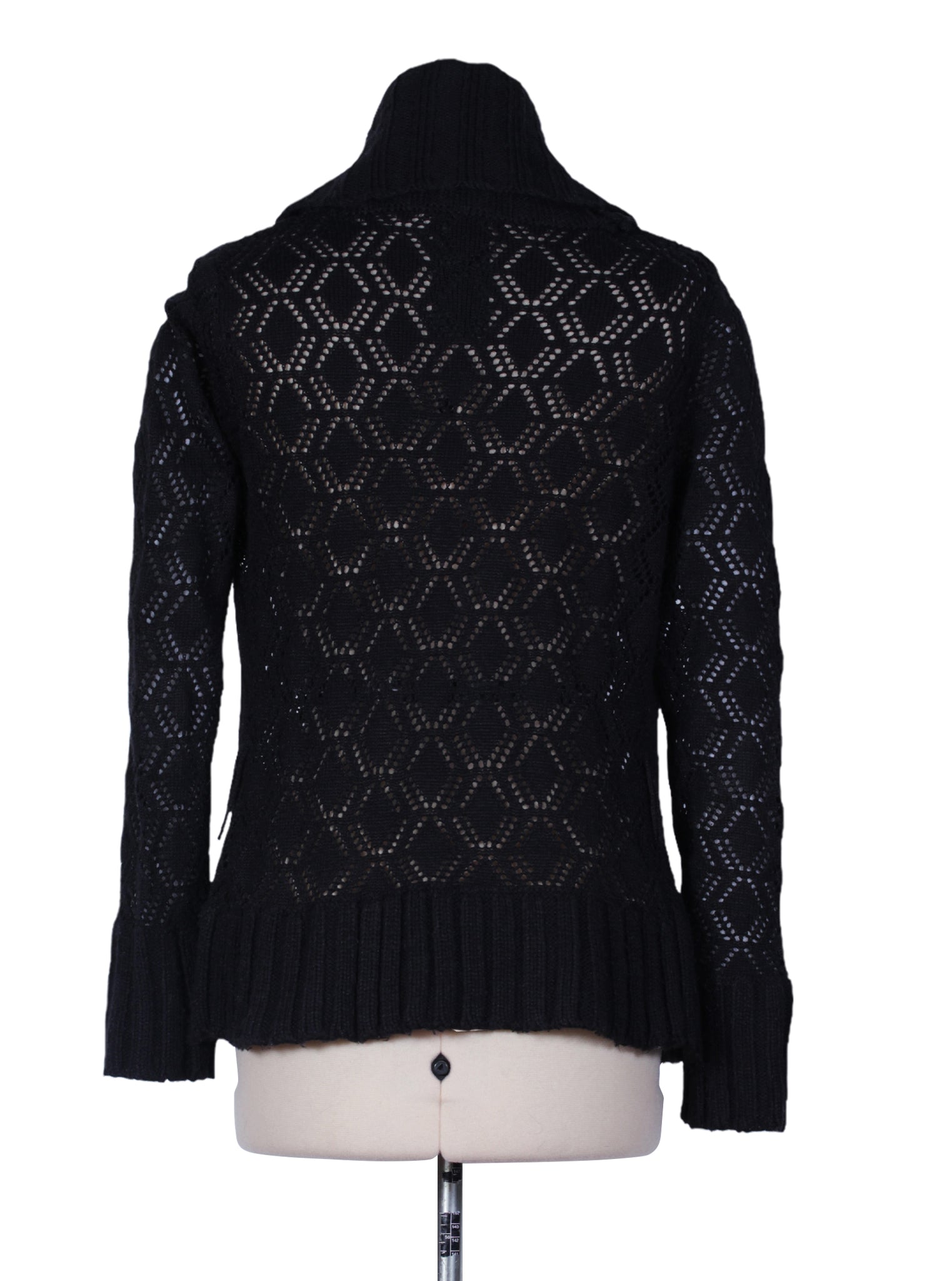 Cardigan calado abierto manga larga textura gruesa | Talla L