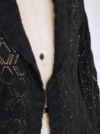 Cardigan calado abierto manga larga textura gruesa | Talla L