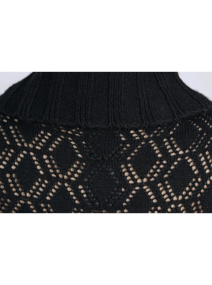 Cardigan calado abierto manga larga textura gruesa | Talla L