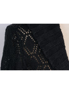 Cardigan calado abierto manga larga textura gruesa | Talla L