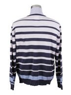 Sweater rayado cuello V hombre | Talla XL