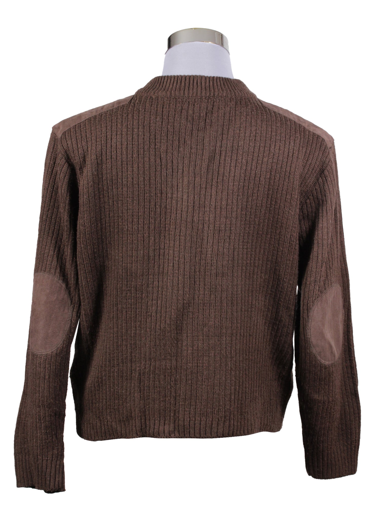 Chaleco tejido café con cierre Newport | Talla L