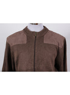 Chaleco tejido café con cierre Newport | Talla L