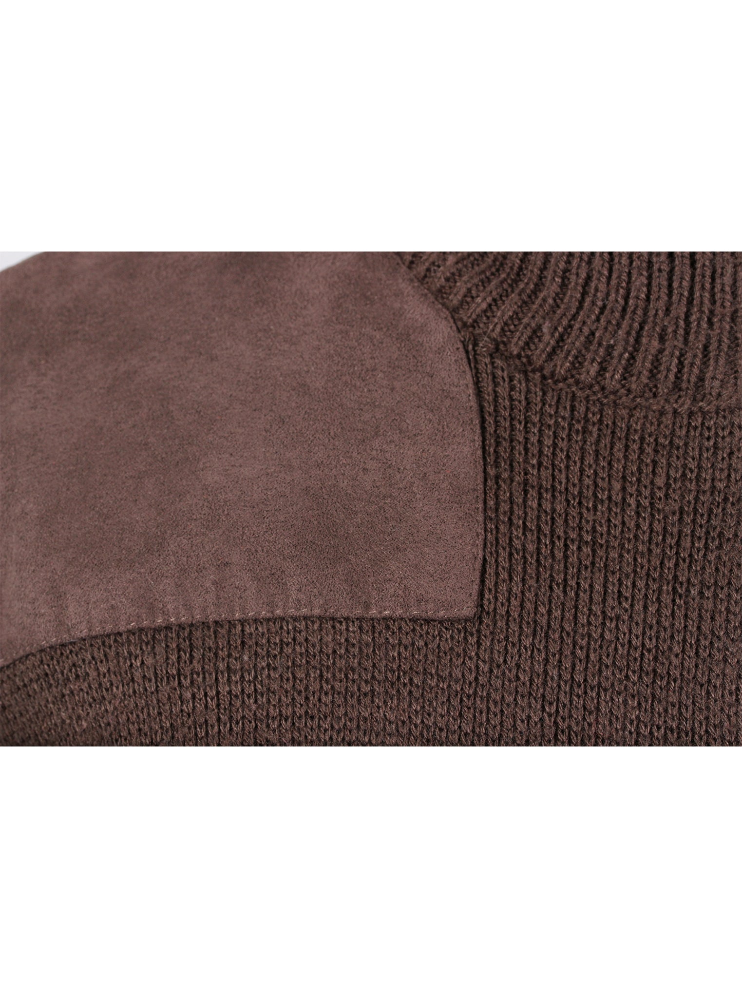 Chaleco tejido café con cierre Newport | Talla L