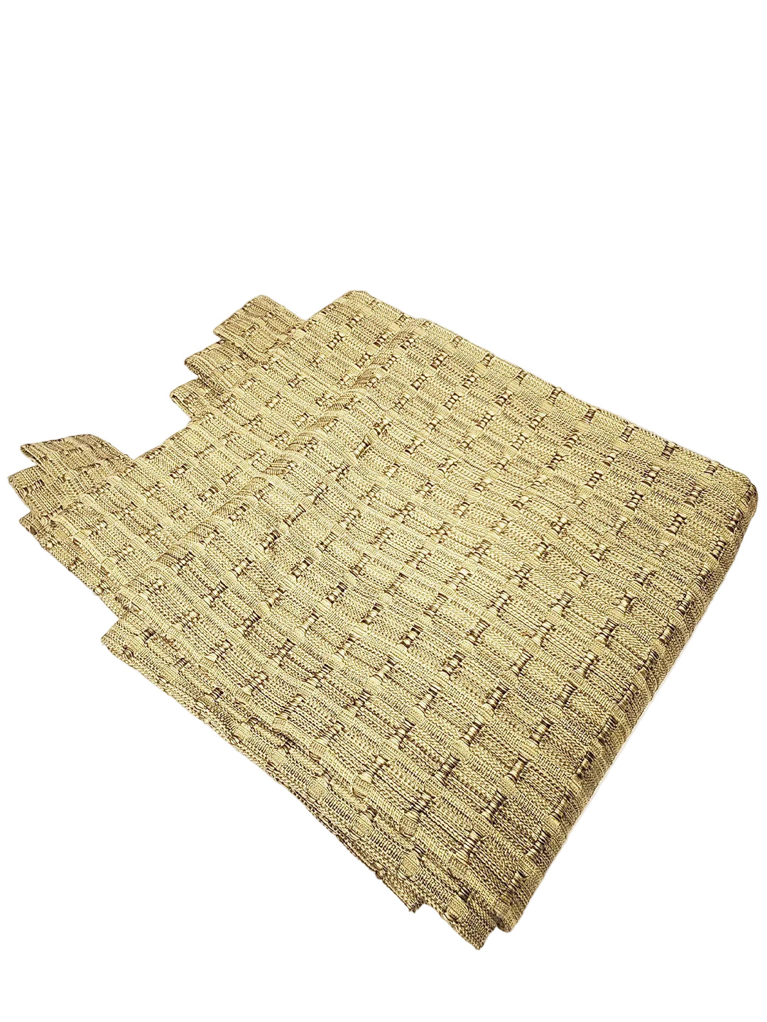 Set de 4 cortinas tejidas con textura geométrica