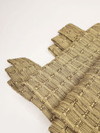 Set de 4 cortinas tejidas con textura geométrica