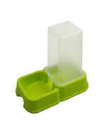 Dispensador automático agua/comida plástico verde para Mascotas