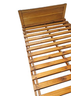 Cama plaza y media de madera con colchón