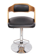 Piso de bar regulable con asiento tapizado
