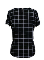 Polera cuadros bolsillo cremallera | Talla L