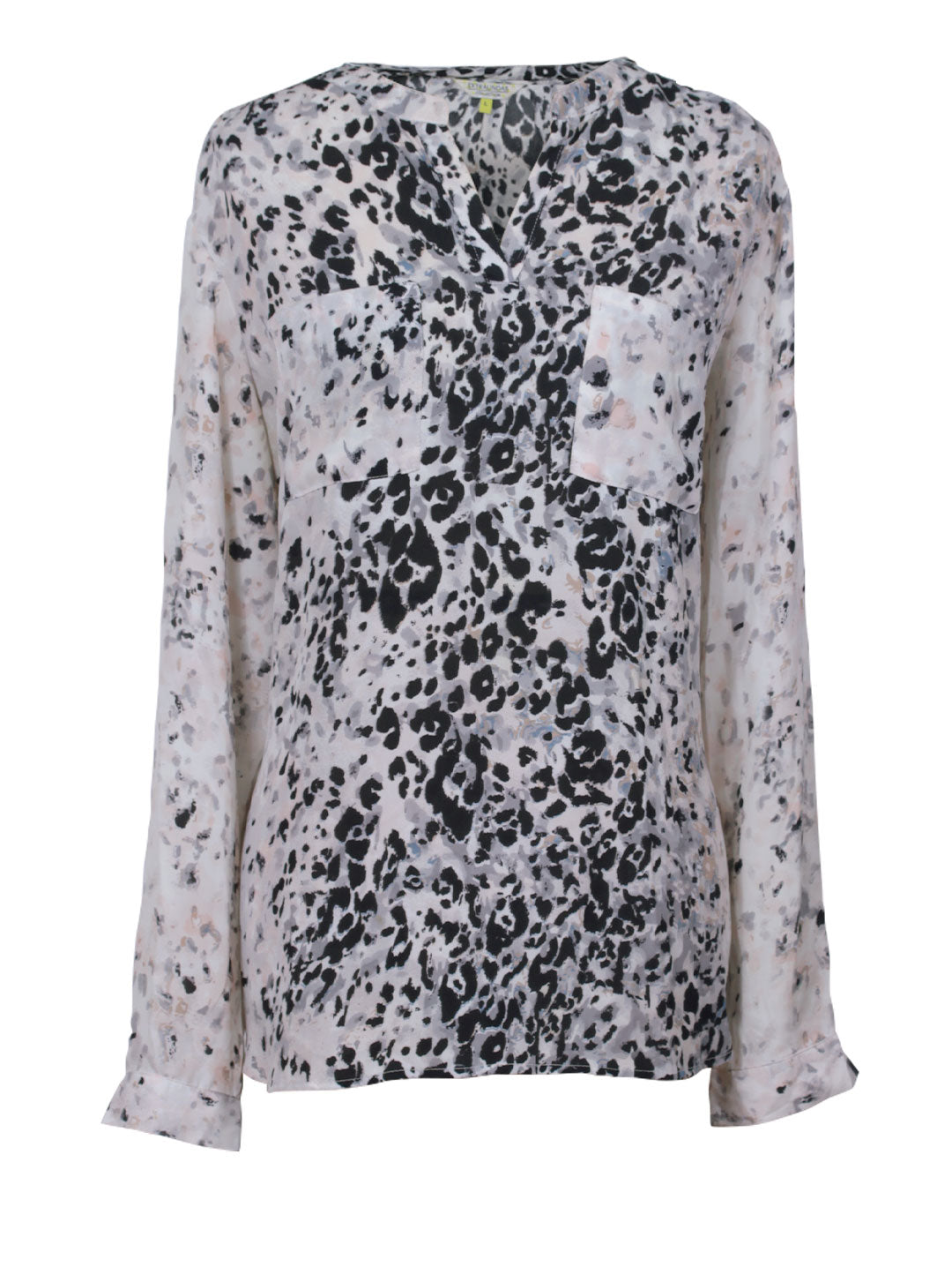 Blusa estampado animal print manga larga | Talla L