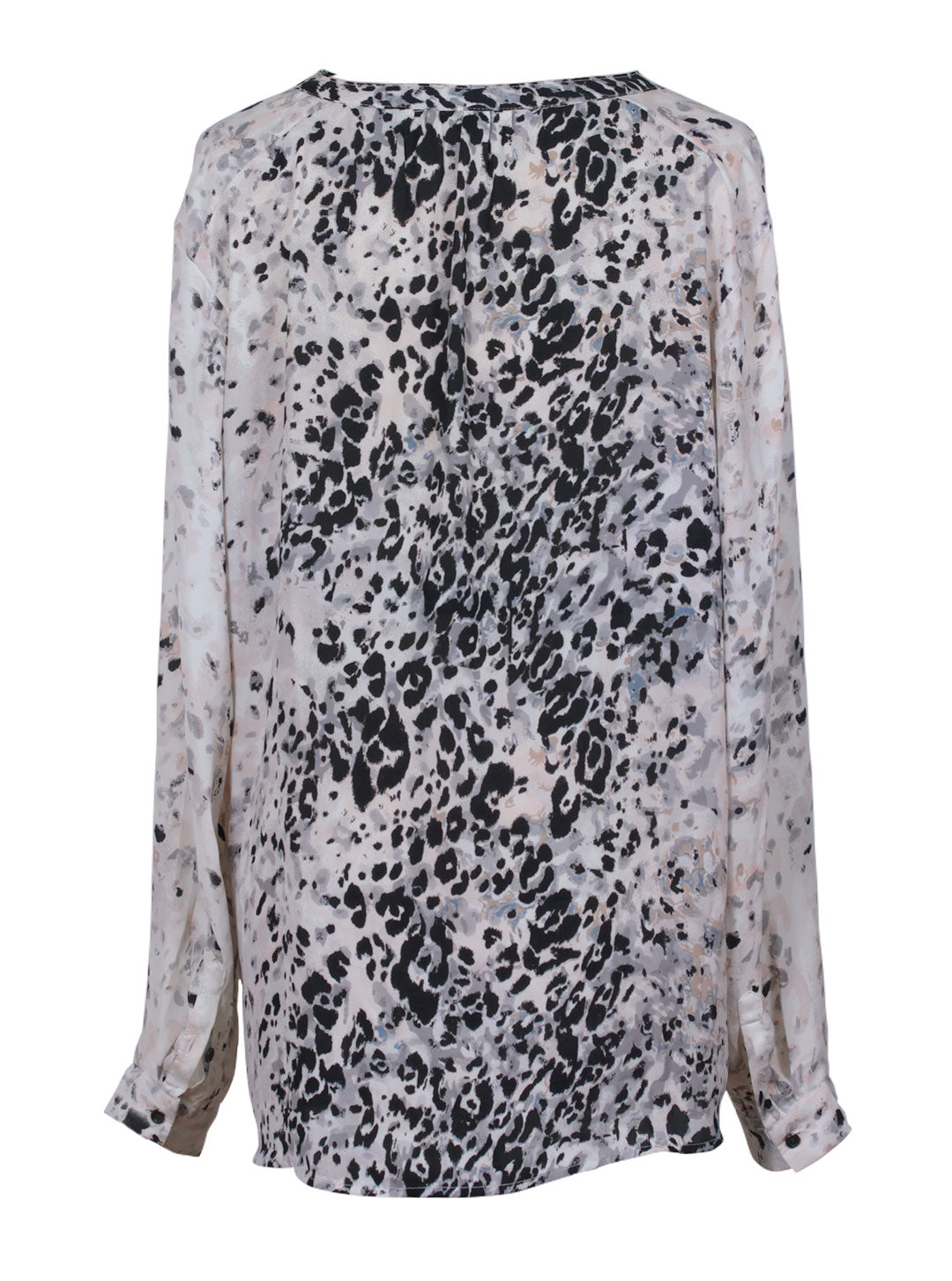 Blusa estampado animal print manga larga | Talla L