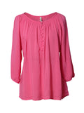 Blusa manga 3/4 botones frontales | Talla L