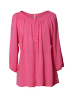 Blusa manga 3/4 botones frontales | Talla L