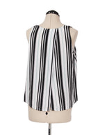 Top rayado corte recto sin mangas | Talla M