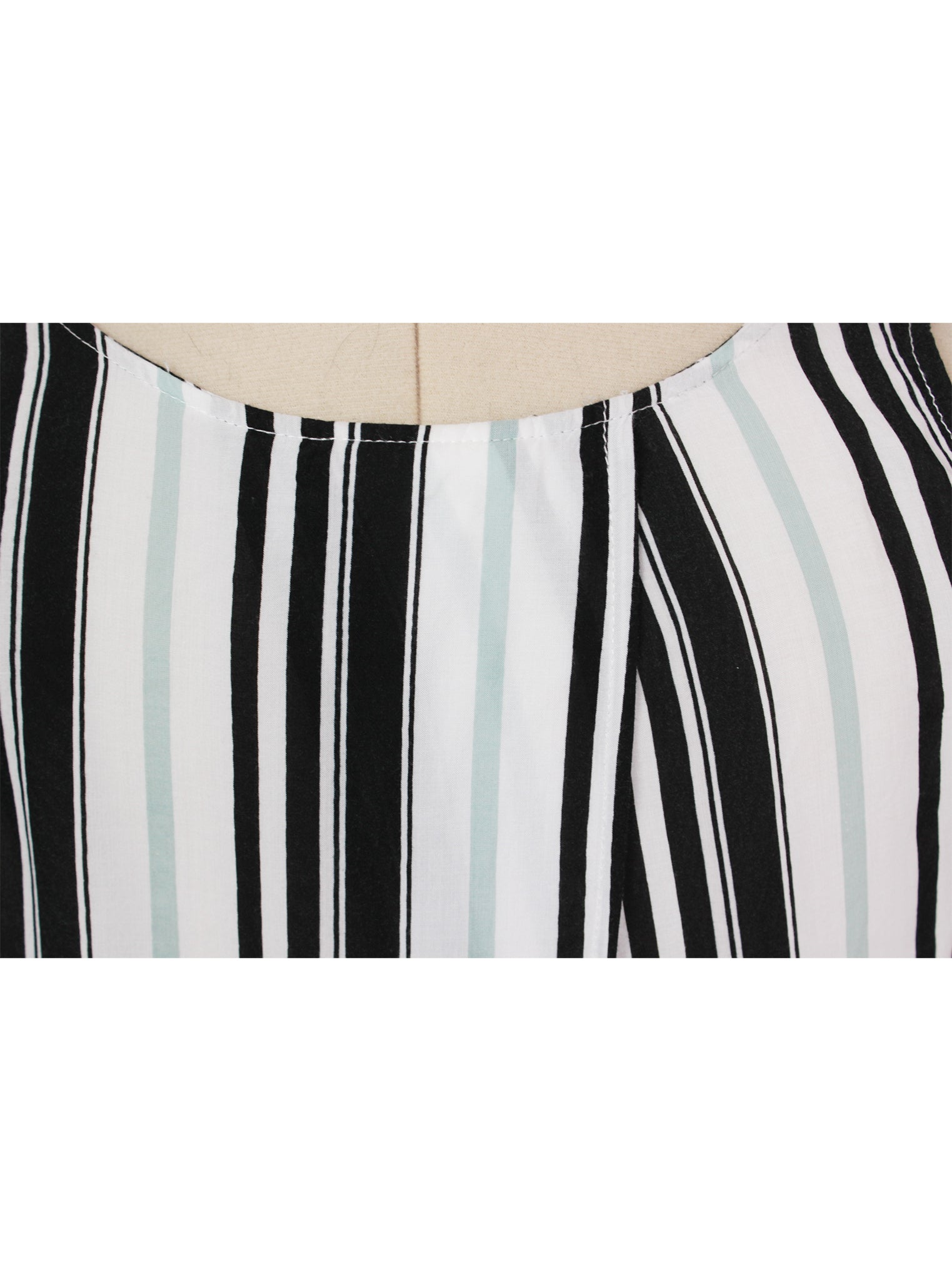Top rayado corte recto sin mangas | Talla M