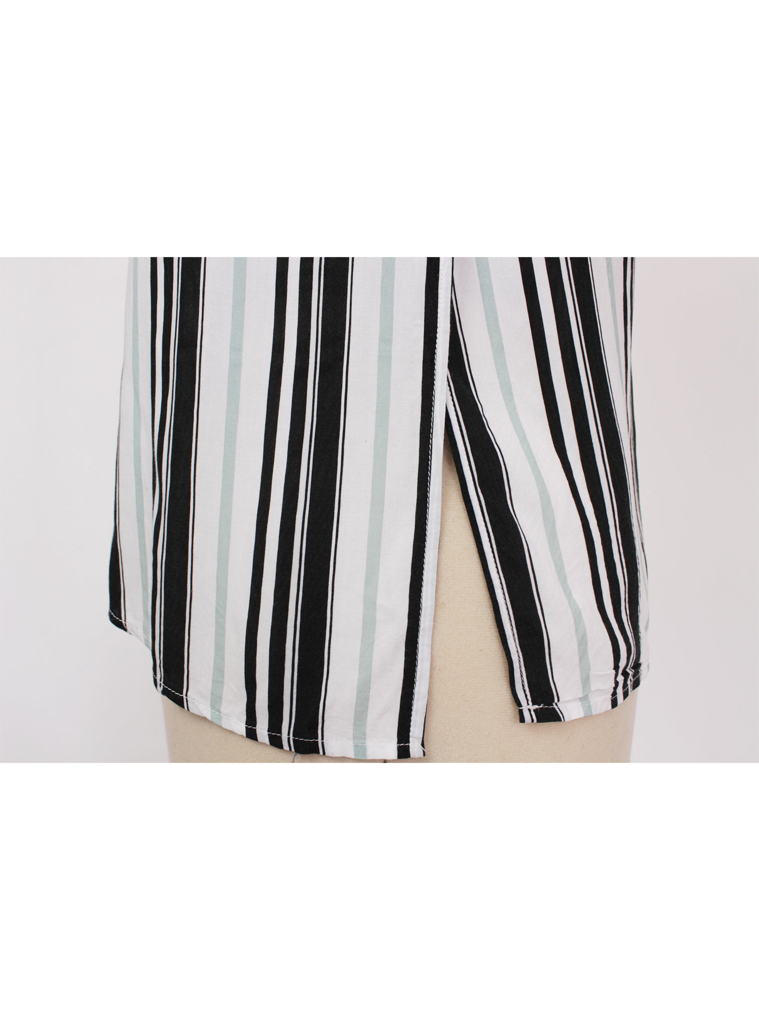 Top rayado corte recto sin mangas | Talla M